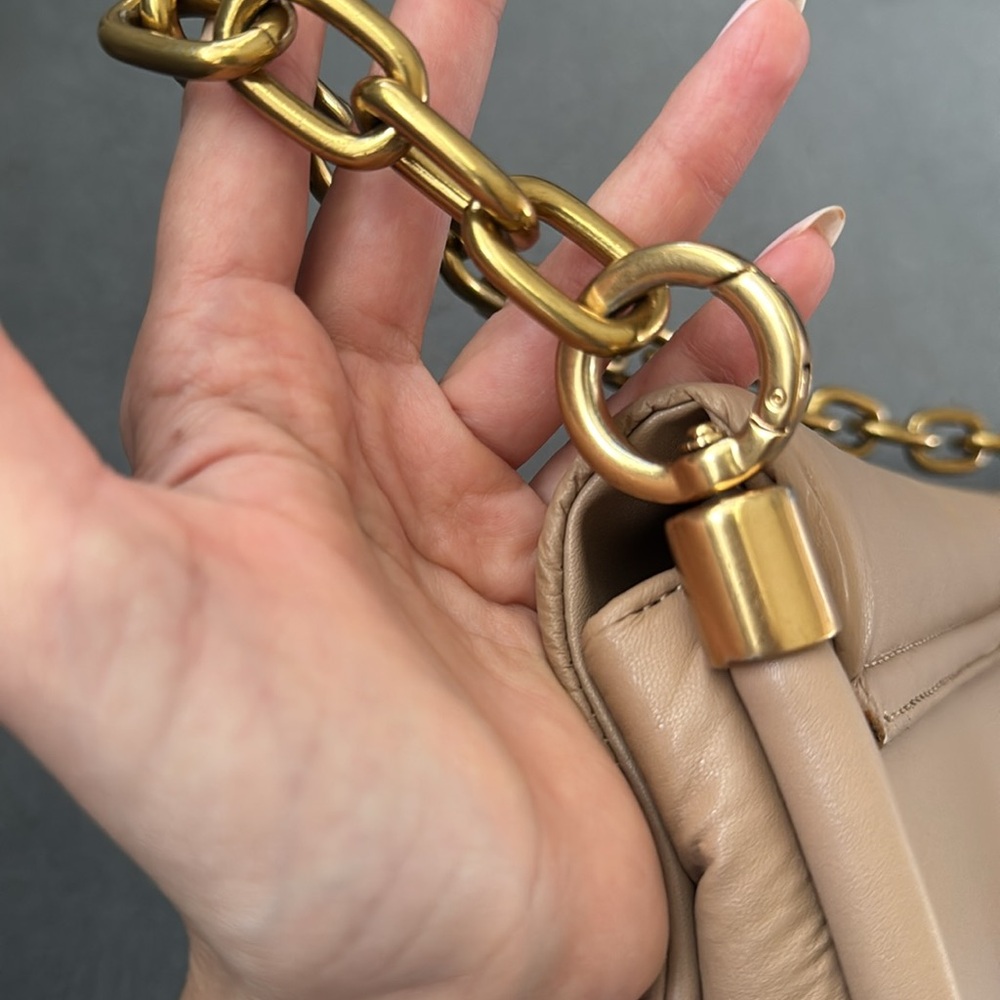Charles & Keith beige Tan Chain Shoulder Bag - Picture 8 of 8